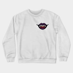 Purple vampire lips Crewneck Sweatshirt